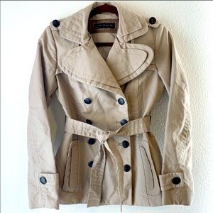Zara tan belted trench coat
